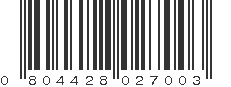 UPC 804428027003