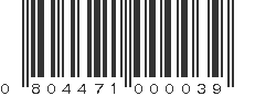 UPC 804471000039