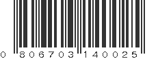 UPC 806703140025