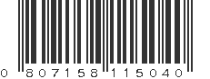 UPC 807158115040