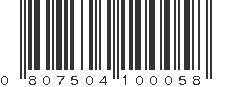 UPC 807504100058