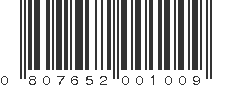 UPC 807652001009