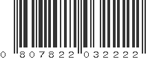 UPC 807822032222