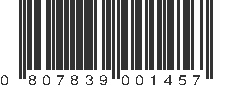 UPC 807839001457