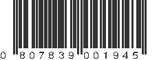 UPC 807839001945