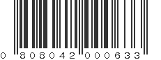 UPC 808042000633