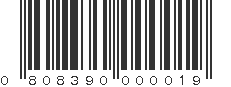 UPC 808390000019