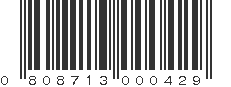 UPC 808713000429