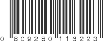 UPC 809280116223