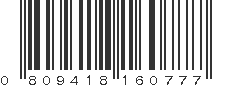 UPC 809418160777