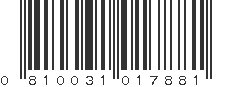 UPC 810031017881