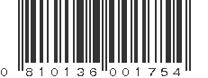 UPC 810136001754