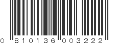 UPC 810136003222