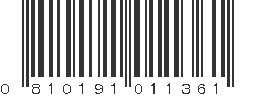 UPC 810191011361