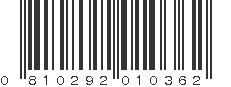 UPC 810292010362