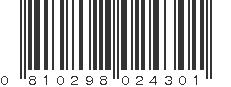 UPC 810298024301