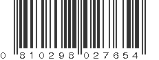 UPC 810298027654