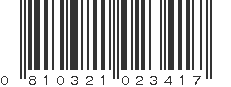 UPC 810321023417