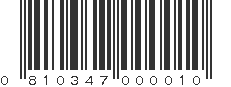 UPC 810347000010