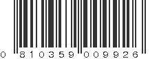 UPC 810359009926