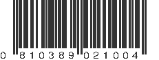 UPC 810389021004