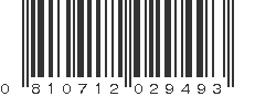 UPC 810712029493