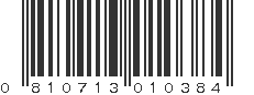 UPC 810713010384