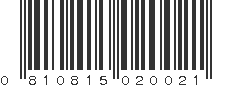 UPC 810815020021