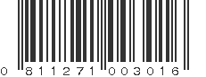 UPC 811271003016