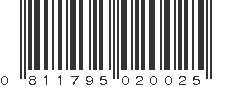 UPC 811795020025