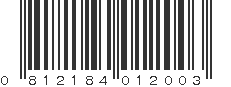 UPC 812184012003