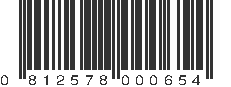 UPC 812578000654