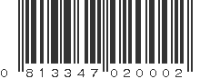 UPC 813347020002