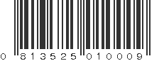 UPC 813525010009