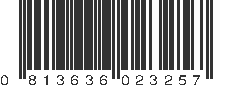 UPC 813636023257