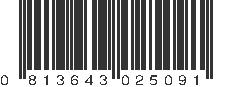 UPC 813643025091