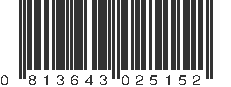 UPC 813643025152