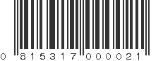 UPC 815317000021