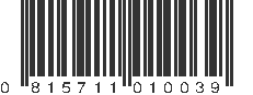 UPC 815711010039