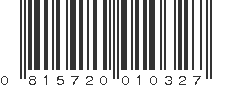 UPC 815720010327