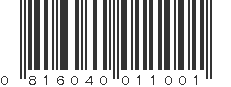 UPC 816040011001