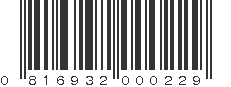 UPC 816932000229