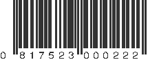 UPC 817523000222