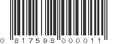 UPC 817598000011