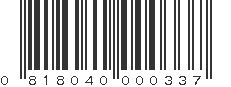 UPC 818040000337