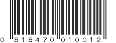 UPC 818470010012