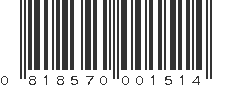 UPC 818570001514