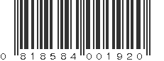 UPC 818584001920