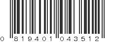 UPC 819401043512