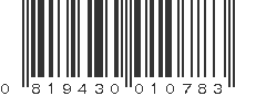 UPC 819430010783